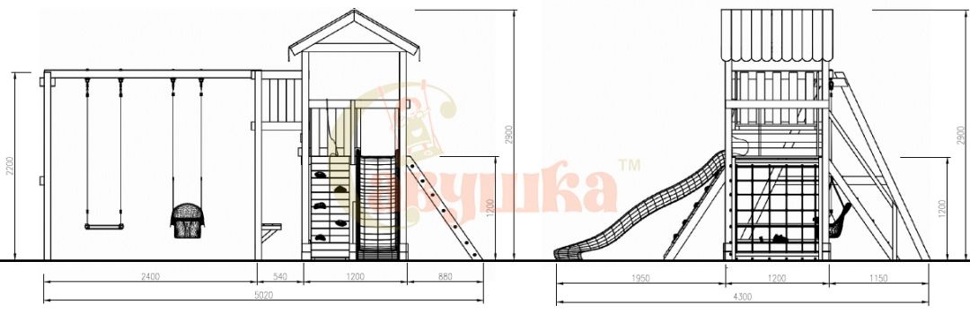 Детская площадка Савушка Мастер 2 - 4 сезона